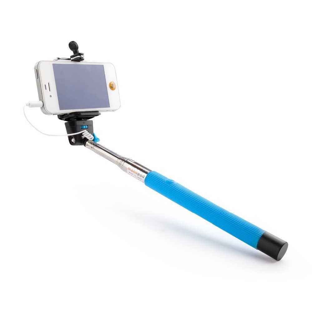 Perche à Selfie avec câble pour iPhone et Android