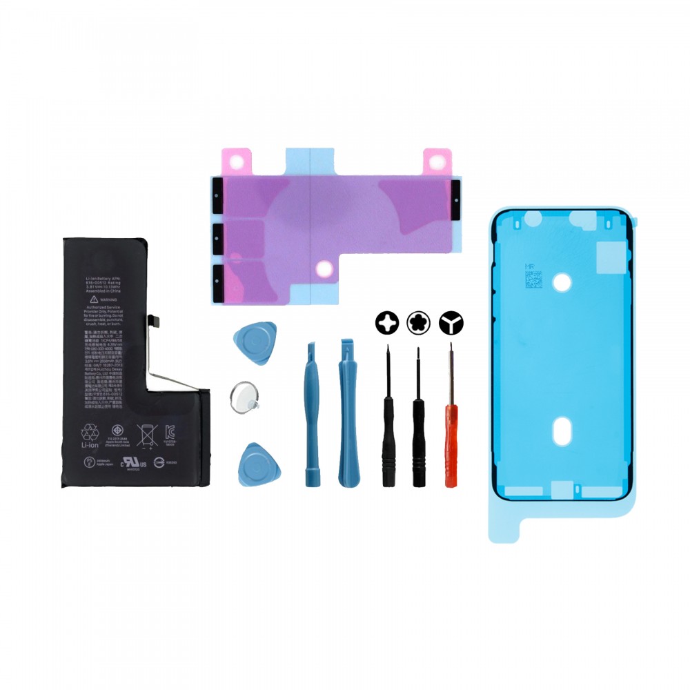 Kit Batterie iPhone XS : Batterie + Outils + Stickers + Joint